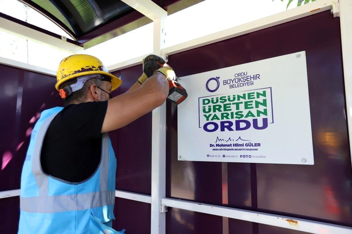 Ordu\'da hükümlü ve mahkumların ürettiği duraklar yollarda