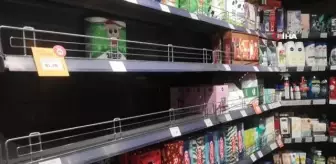 Ukrayna'da market rafları boş kaldı