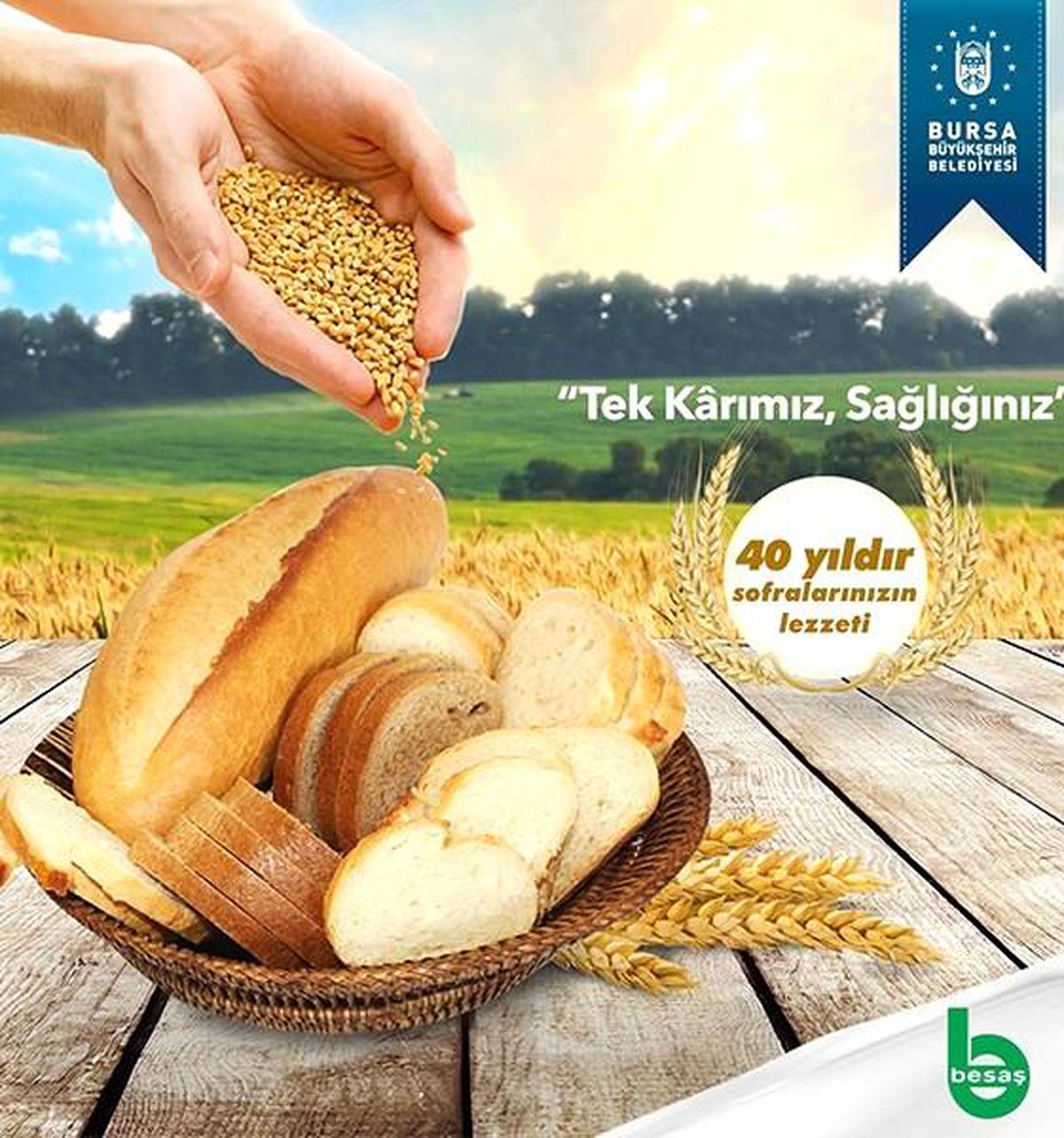 Besaş ekmeği 3 lira oldu