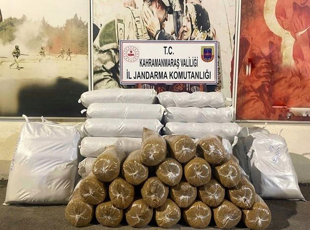 Kahramanmaraş\'ta 470 kilogram kaçak tütün yakalandı