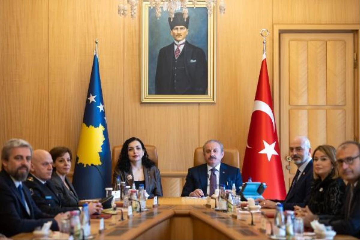 TBMM Başkanı Şentop, Kosova Cumhurbaşkanı ile görüştü