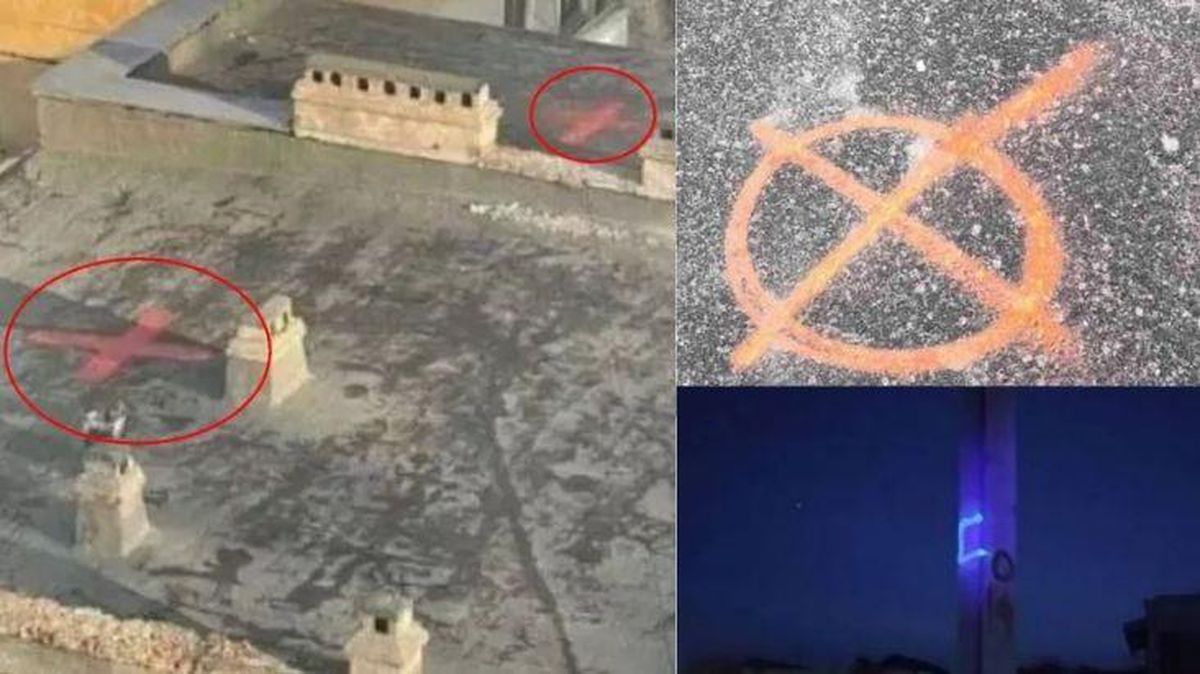 Ukrayna\'da çatılarda \'gizemli\' kırmızı semboller: Kim yapıyor, amaçları ne?
