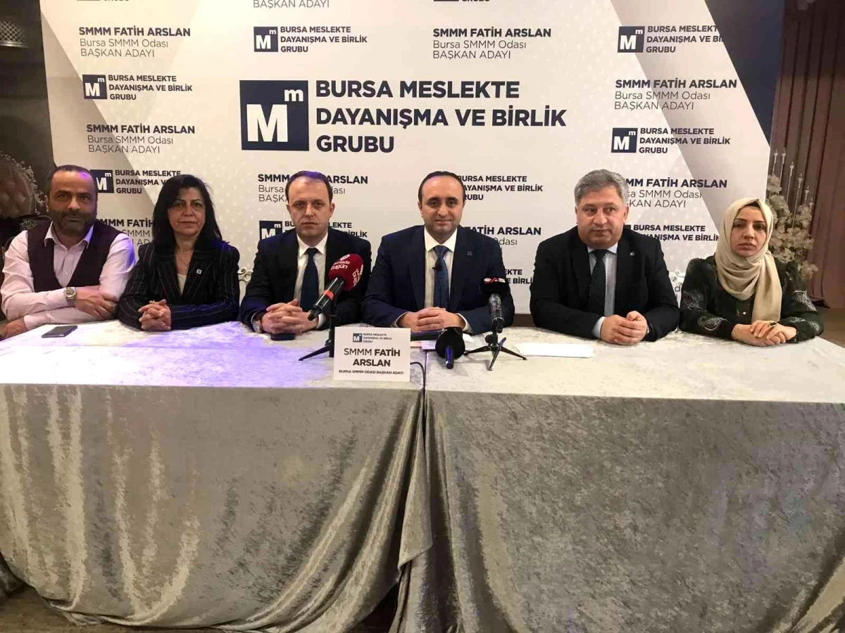 Son dakika haberi | Bursa SMMMO Başkan adayı Fatih Arslan: "Çözüm üretecek ve kararlılıkla hayata geçirecek bir yönetimiz"