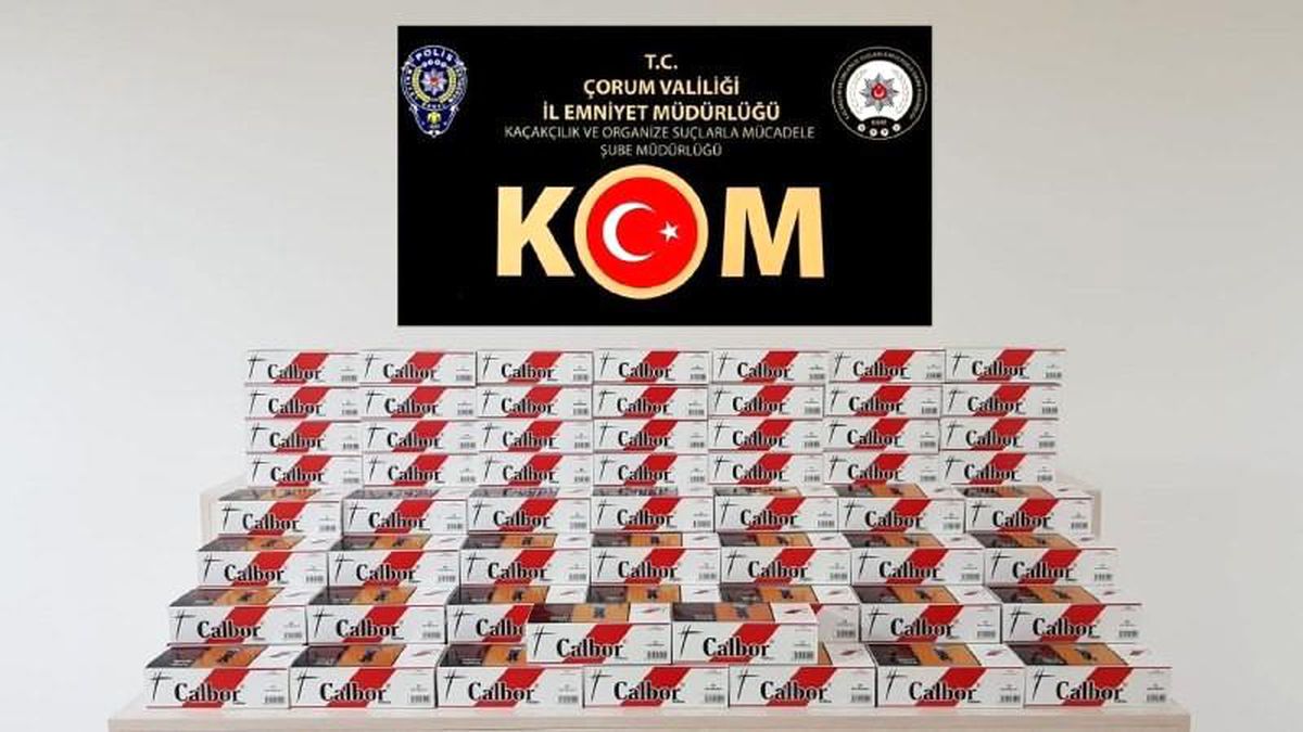 Çorum\'da kaçak sigara operasyonu