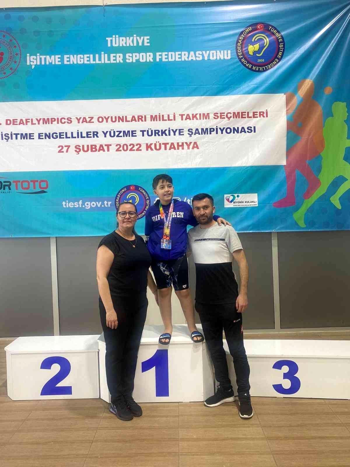 Son Dakika | Kayserili sporcular, İşitme Engelliler Yüzme\'de 11 madalya kazandı