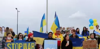 Rusya'nın Ukrayna'ya yönelik saldırısı KKTC'de protesto edildi