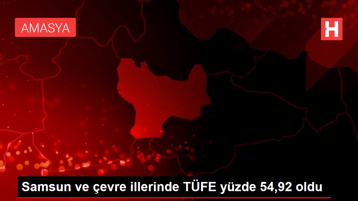 Samsun ve çevre illerinde TÜFE yüzde 54,92 oldu