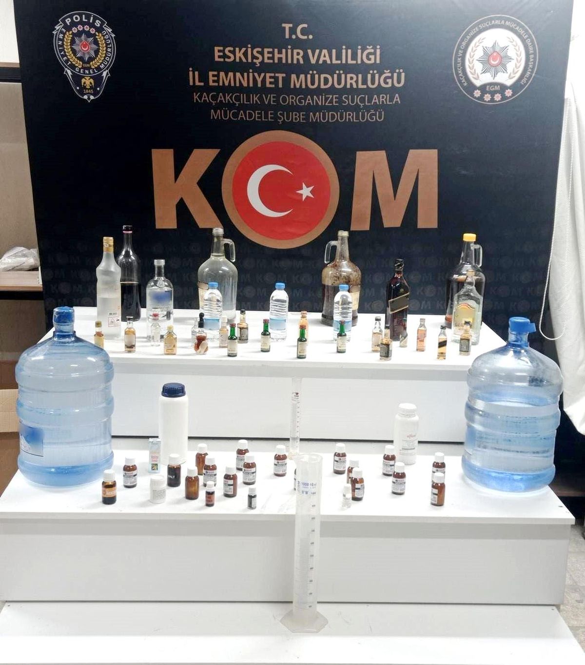 Eskişehir\'de kaçak alkol operasyonu