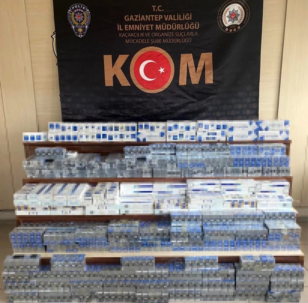 Gaziantep\'te 3 bin 890 paket kaçak sigara ele geçirildi