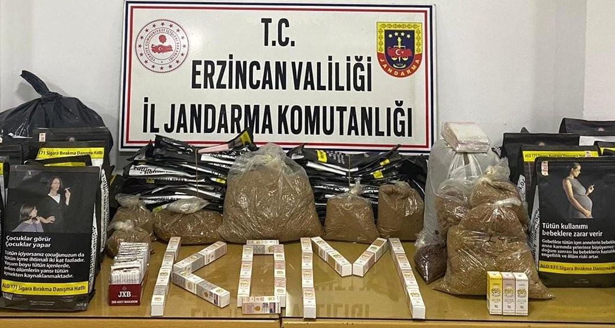 Son dakika haberleri | Erzincan\'da kaçak tütün ve sigara operasyonu
