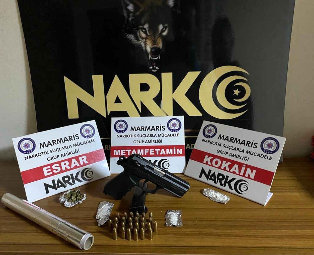 Marmaris\'teki uyuşturucu baskınında 1 şüpheli tutuklandı