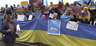 Ukraynalılar Rusya'yı protesto etti
