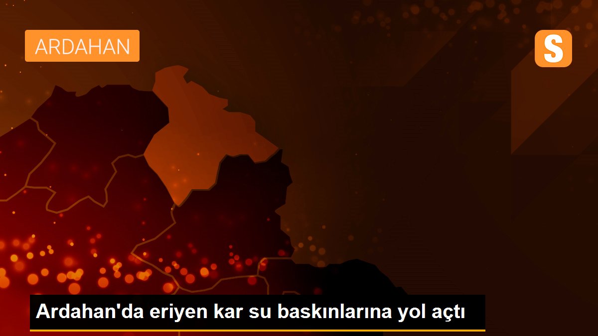 Ardahan\'da eriyen kar su baskınlarına yol açtı