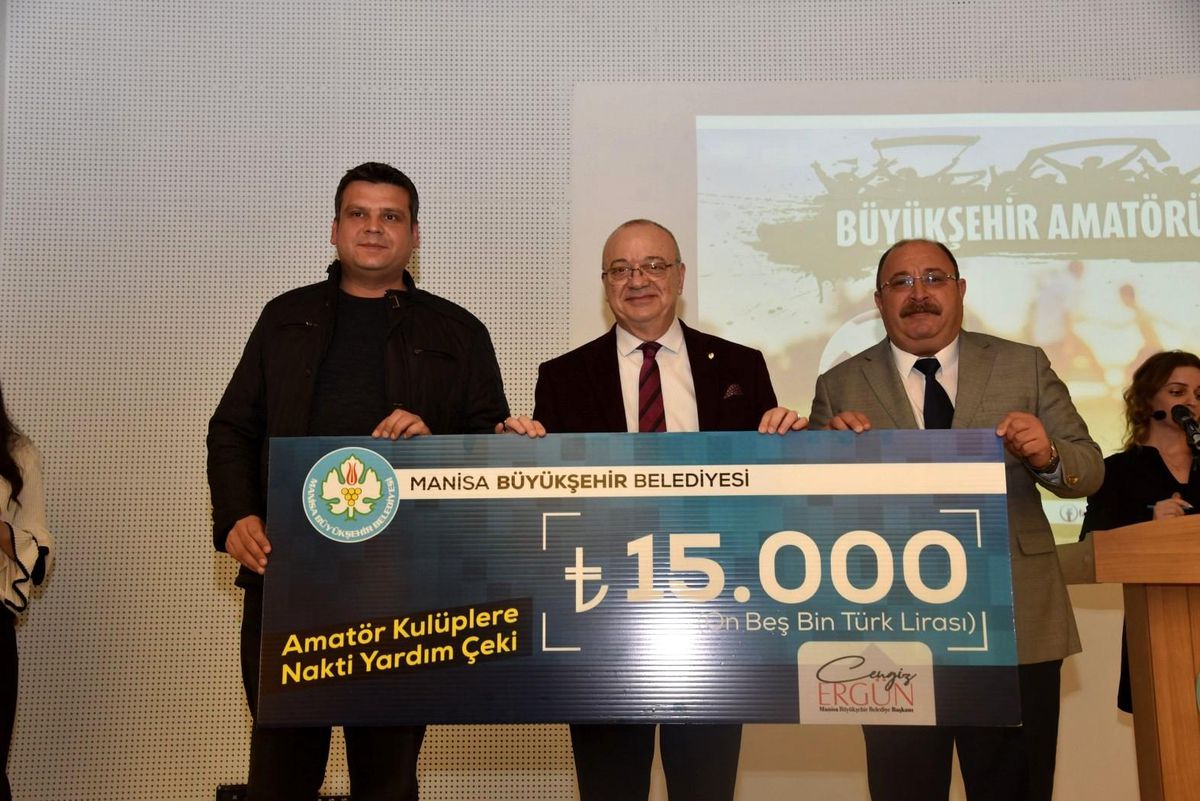 Başkan Ergün\'den amatör spora 935 bin TL\'lik nakdi destek