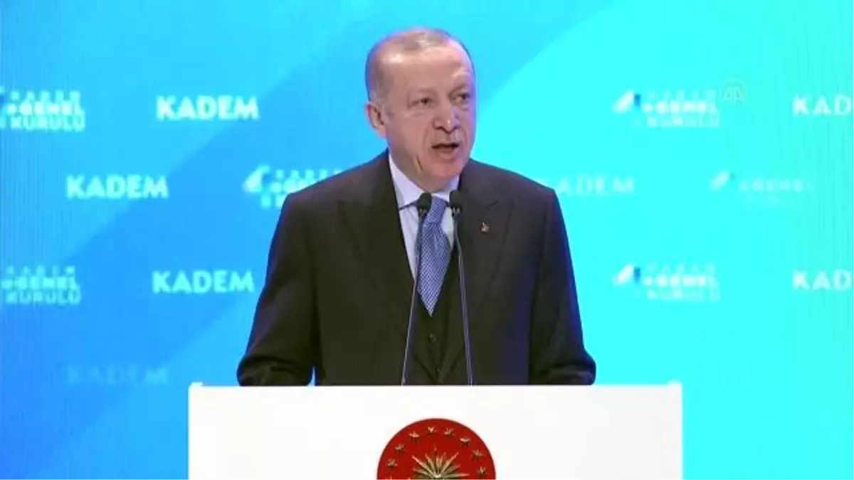 Cumhurbaşkanı Erdoğan, KADEM 4. Olağan Genel Kurulu\'nda konuştu: (2)