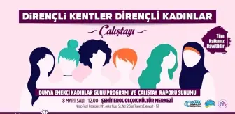 'Dirençli Kentler Dirençli Kadınlar' çalıştayı yarın başlıyor