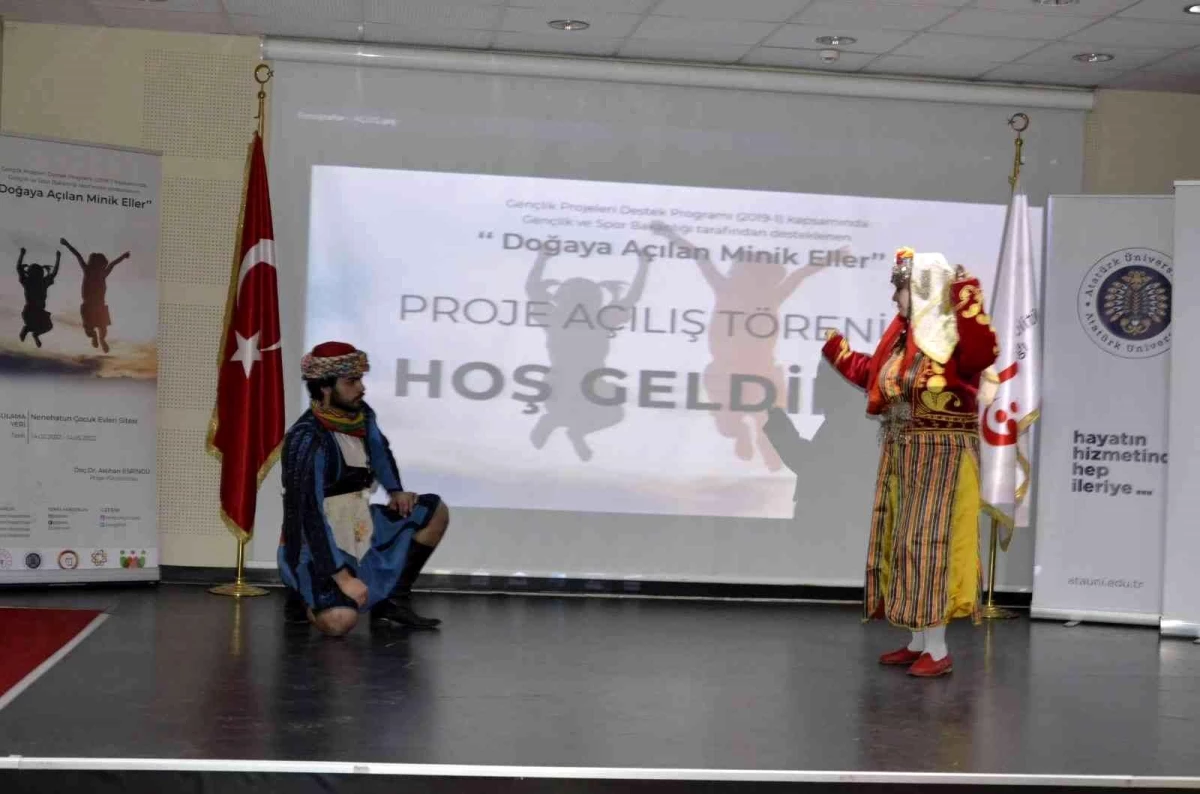 Erzurum\'da "Doğaya açılan minik eller projesi" açılış töreni