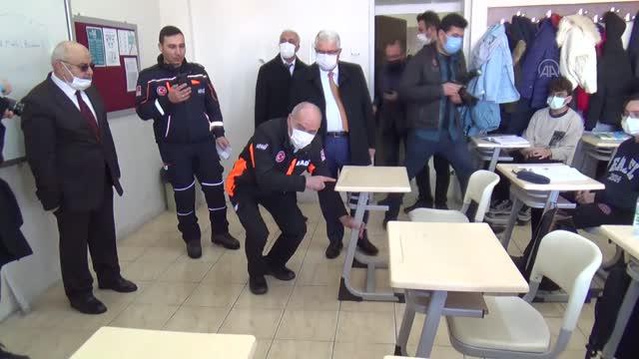 İç Anadolu'da okullarda deprem tatbikatı yapıldı