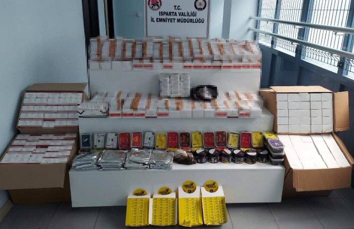 Isparta\'da kaçakçılık operasyonu: 2 kişi yakalandı