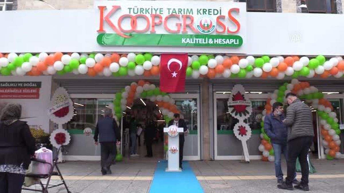 Mersin'de Tarım Kredi Kooperatiflerinin KoopGross marketi açıldı