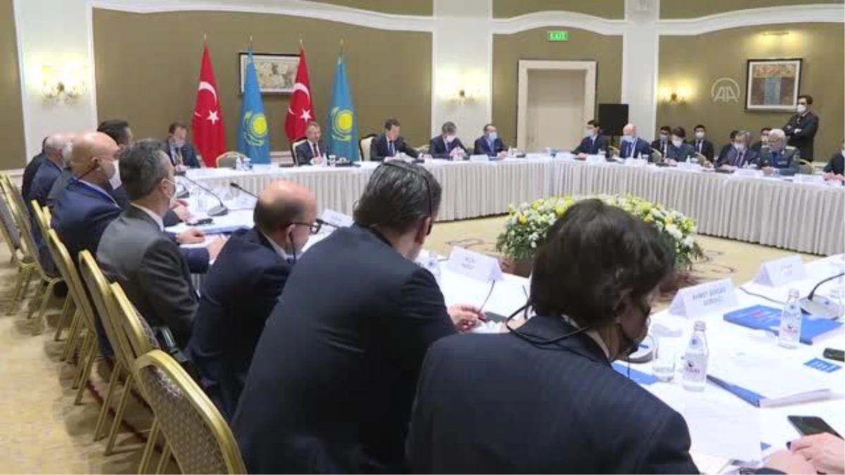 Son Dakika | NUR SULTAN - Cumhurbaşkanı Yardımcısı Oktay, Kazakistan Başbakanı İsmailov ile iş birliği koordinasyon toplantısına katıldı