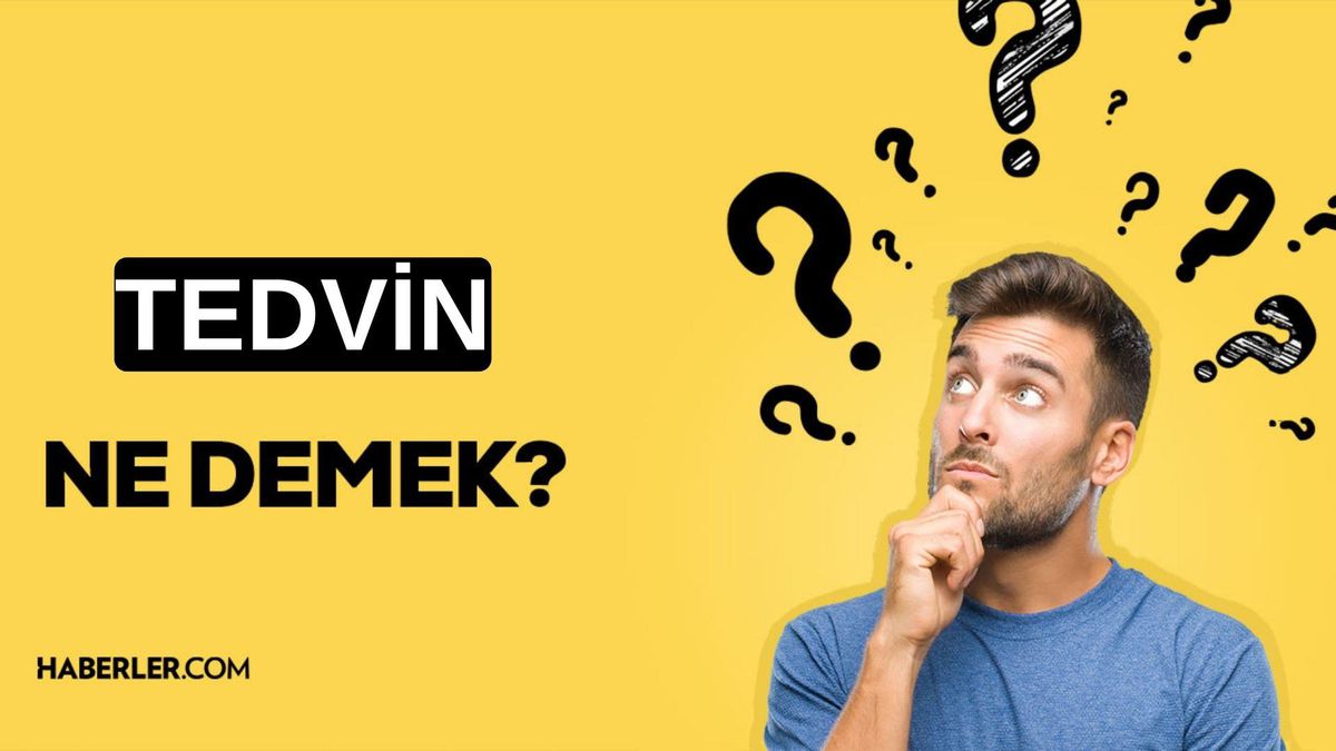 Tedvin nedir? TDK'ye göre tedvin ne demek?