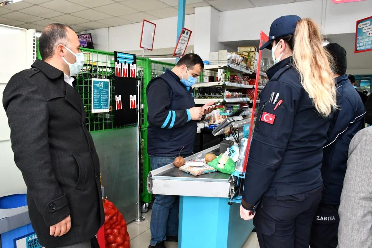 Terme\'de marketlerde KDV denetimi yapıldı