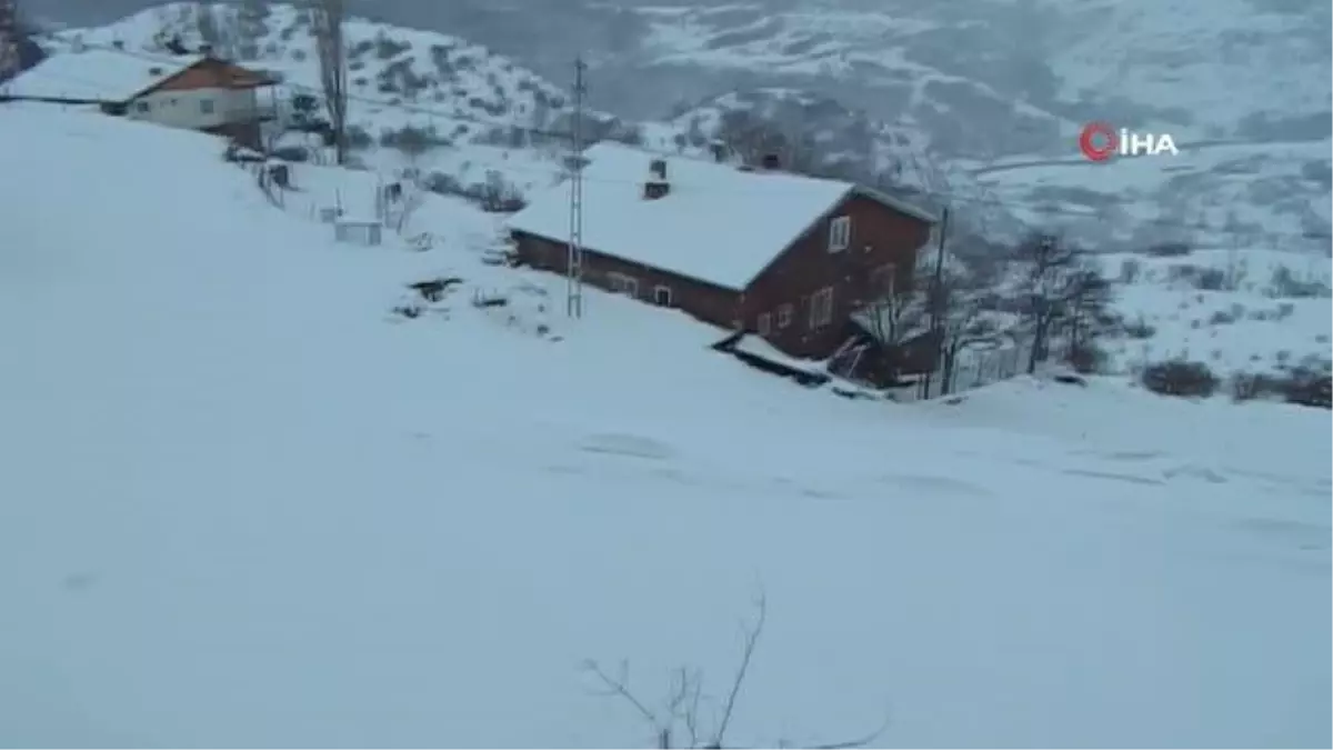 Yoğun kar yağışı Posof'ta etkili oluyor