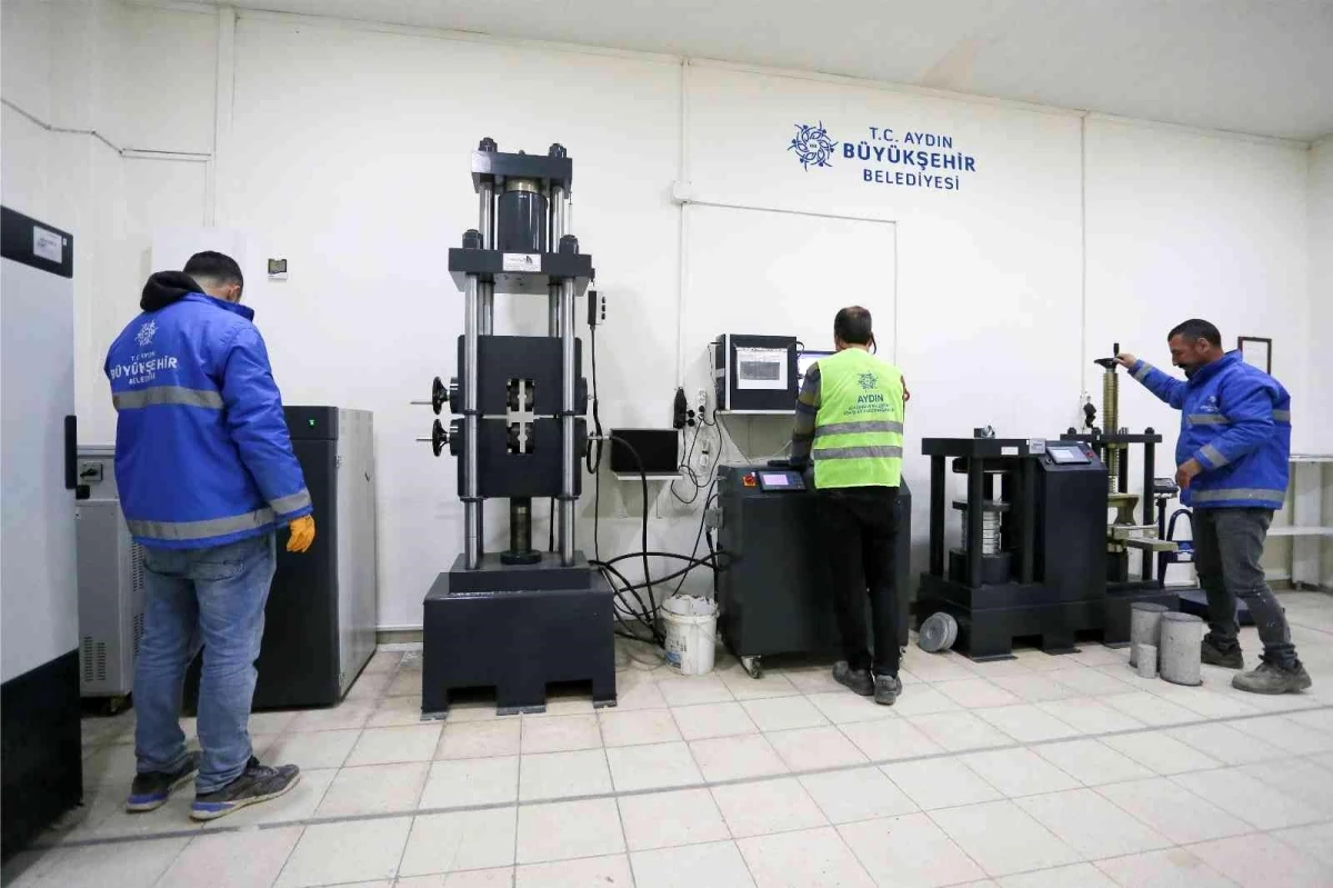 Aydın Büyükşehir Belediyesi\'nin Yapı Malzemeleri Laboratuvarı depreme dayanıklı yapılar oluşmasını sağlayacak