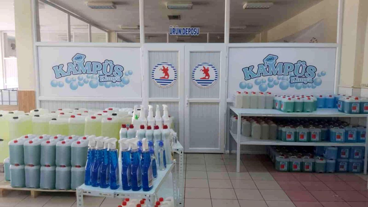 OMÜ\'den Ukrayna\'ya temizlik malzemesi yardımı