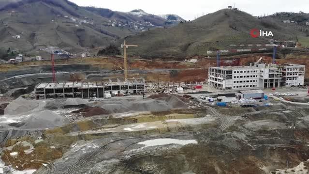 Son dakika... Ordu Şehir Hastanesi'nin yüzde 25'i tamam