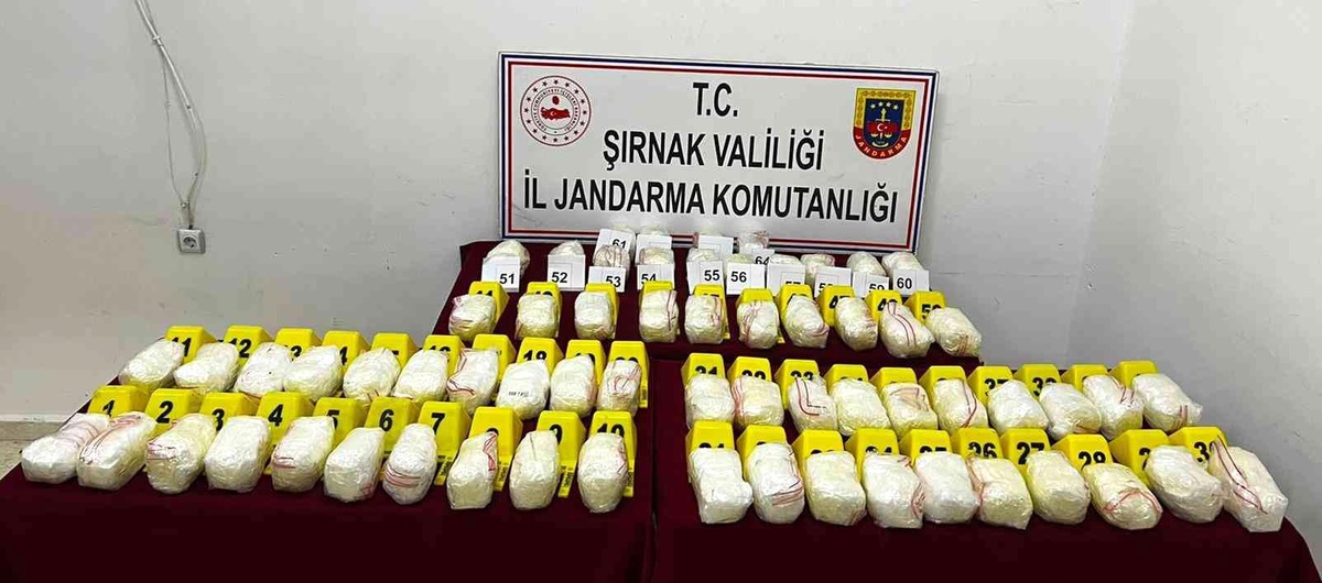 Şırnak\'ta 33 kilogram metamfetamin ele geçirildi
