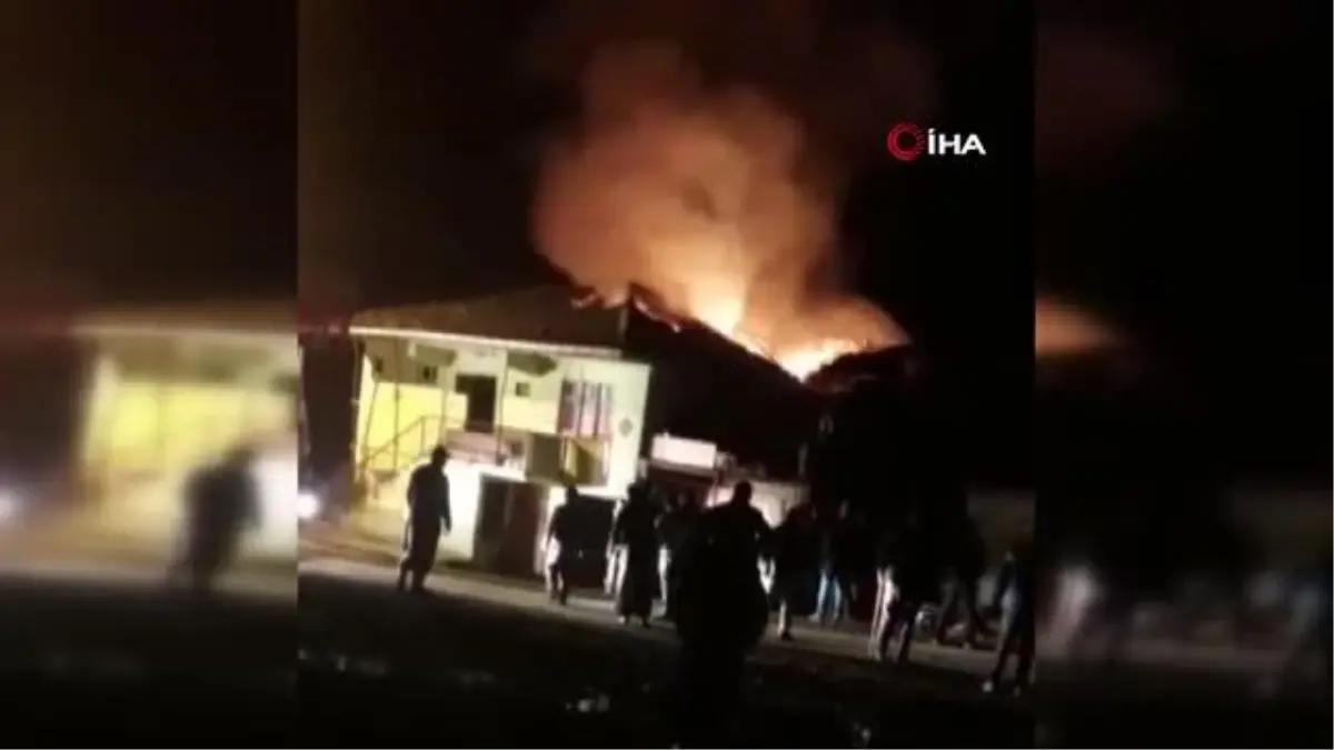 Yangında yorganlar tutuştu alevler gökyüzüne yükseldi