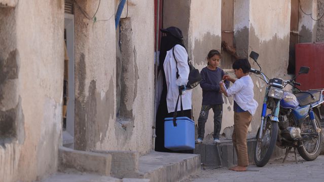 Yemen'in Taiz vilayetinde koleraya karşı aşı kampanyası