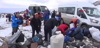 27 DAĞCI, AĞRI DAĞI'NDA ZİRVE TIRMANIŞINA BAŞLADI