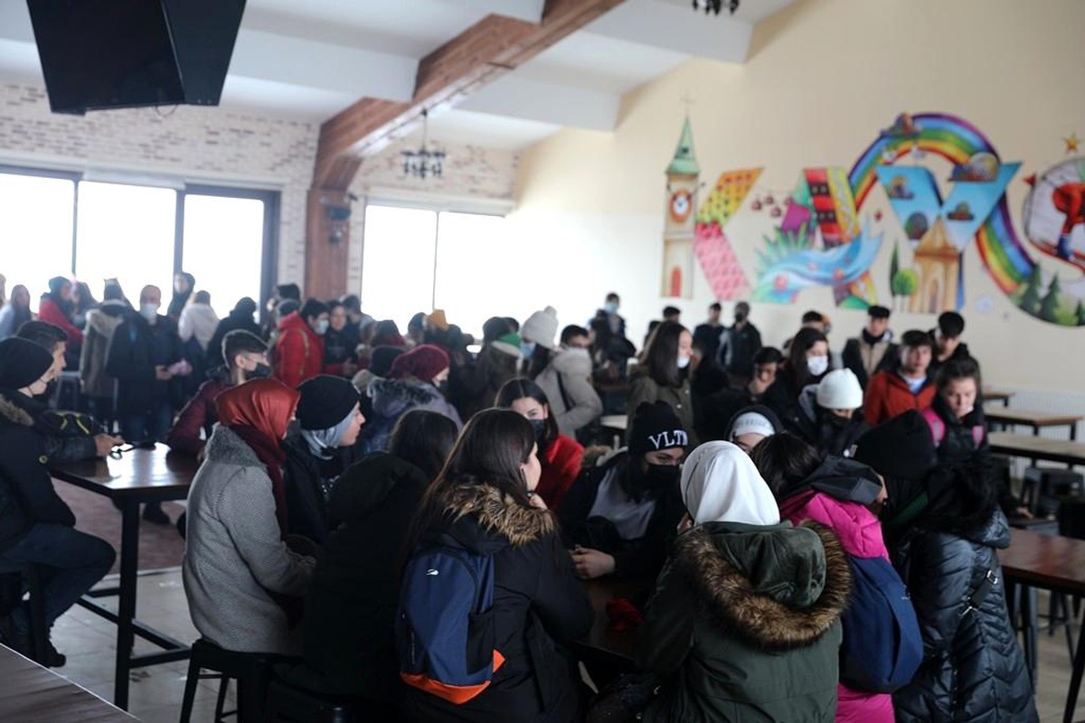 Kayseri\'de öğrenciler Erciyes\'te eğlenceli bir gün geçirdi