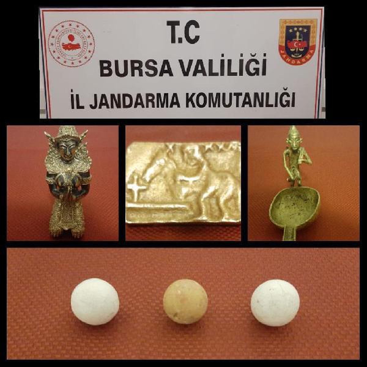 71 parça tarihi eseri satmak isteyen 3 kişi suçüstü yakalandı