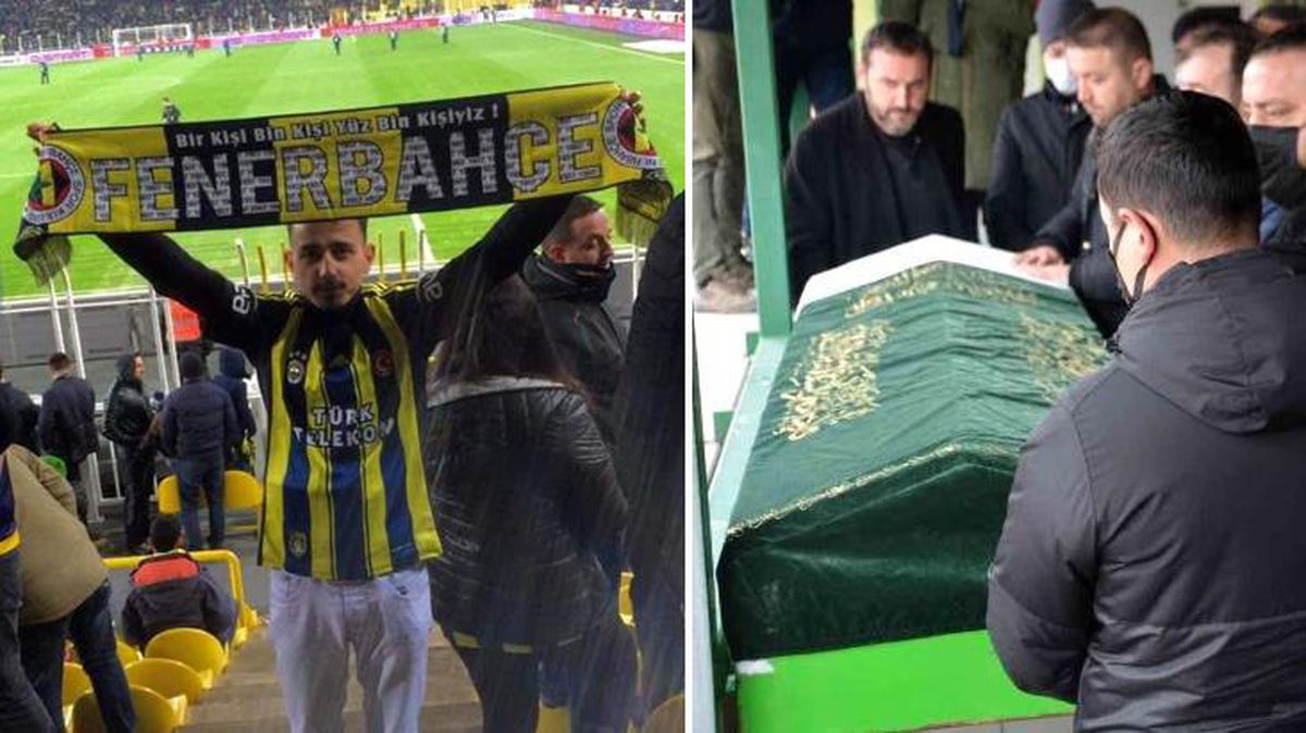 Fenerbahçe derbisinde kalp krizi geçirmişti, son yolculuğuna uğurlandı!