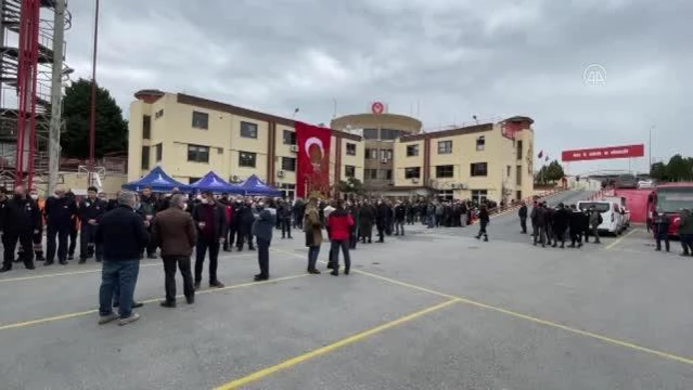 Kalp krizi sonucu hayatını kaybeden itfaiye amiri için tören düzenlendi