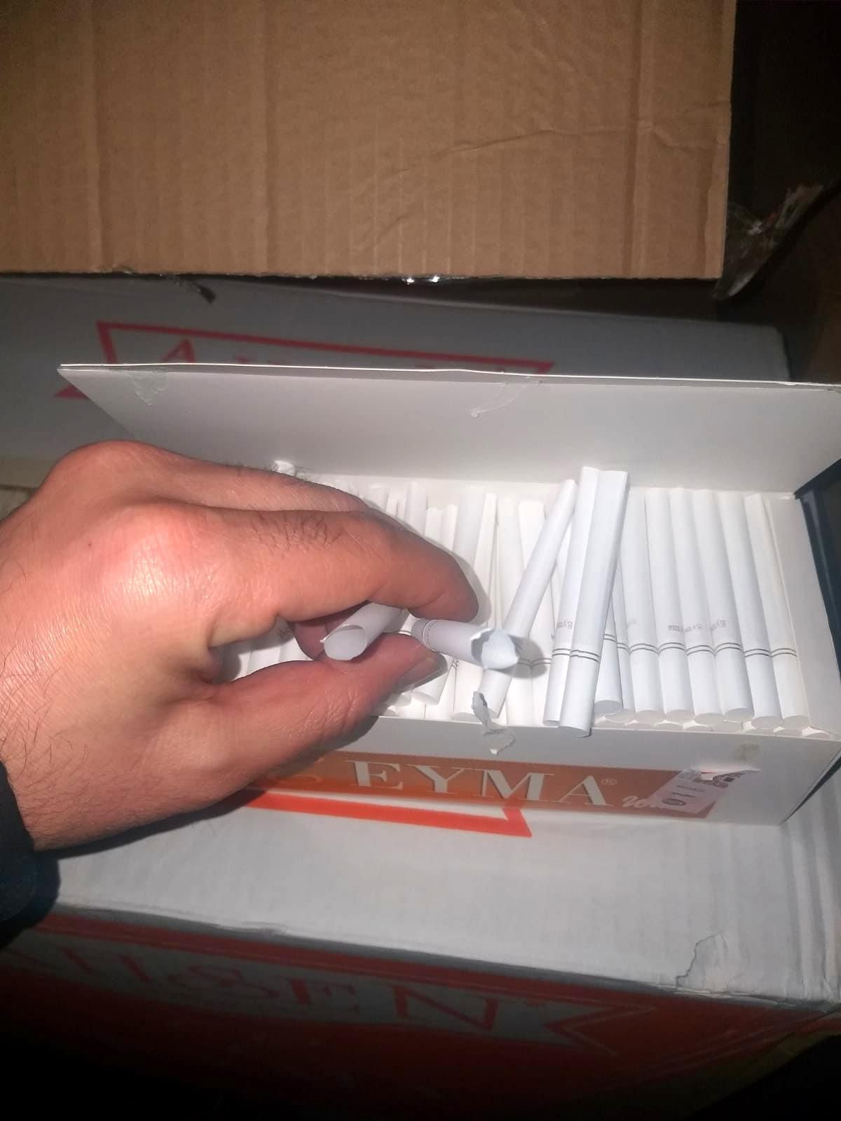Kocaeli\'de 320 bin adet kaçak makaron ele geçirildi