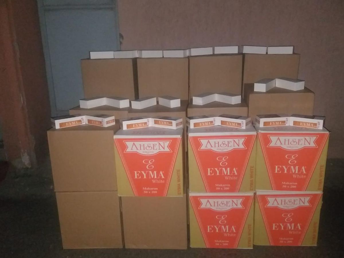 Kocaeli\'de 320 bin bandrolsüz makaron ele geçirildi