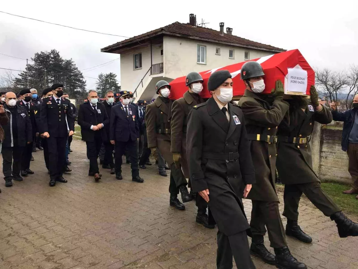 Kore Gazisi 93 yaşında son yolculuğuna uğurlandı