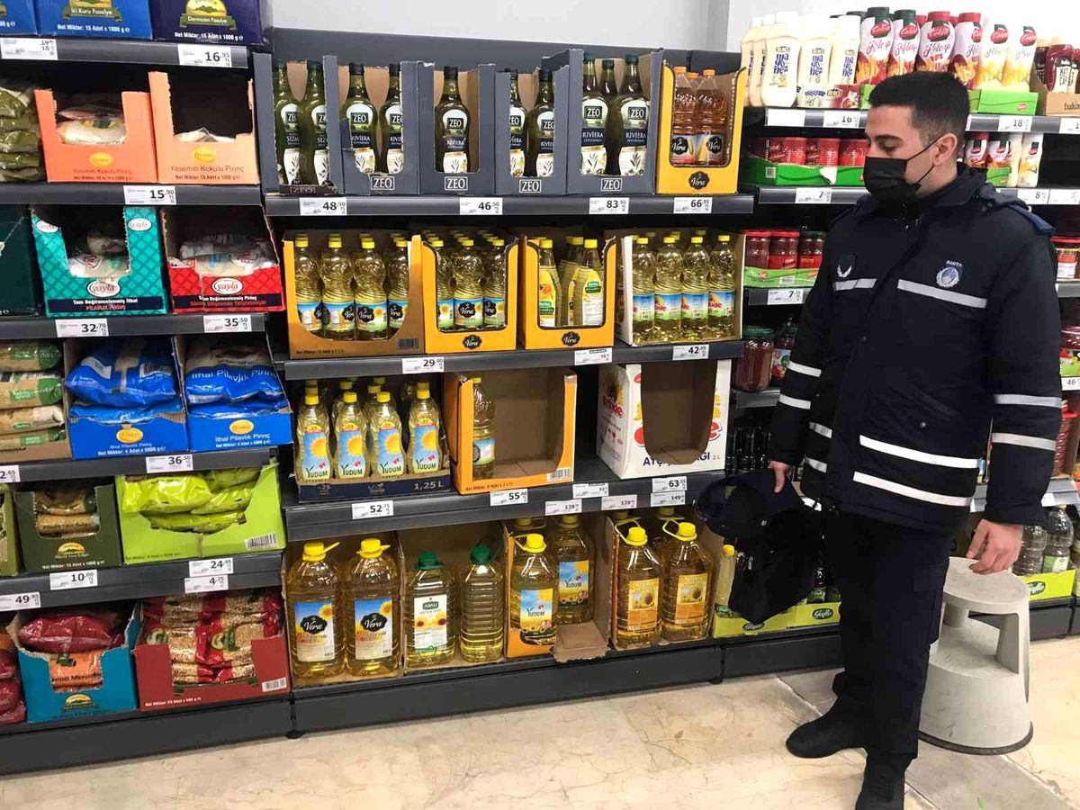 Zabıta\'dan stok yağ denetimi