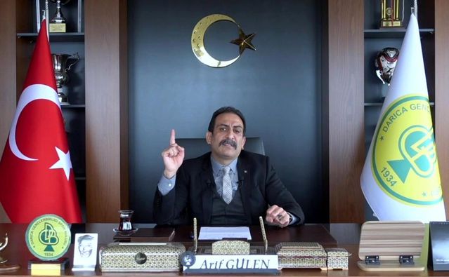 Darıca Gençlerbirliği Başkanı Gülen'den, kulüp başkanlarına sert uyarı