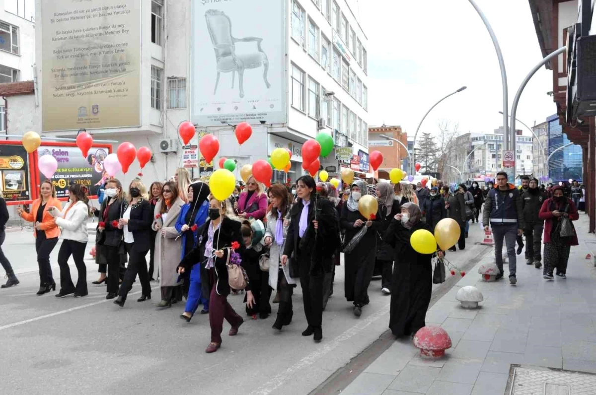 Karaman\'da 8 Mart Dünya Kadınlar Günü düzenlenen etkinliklerle kutlandı