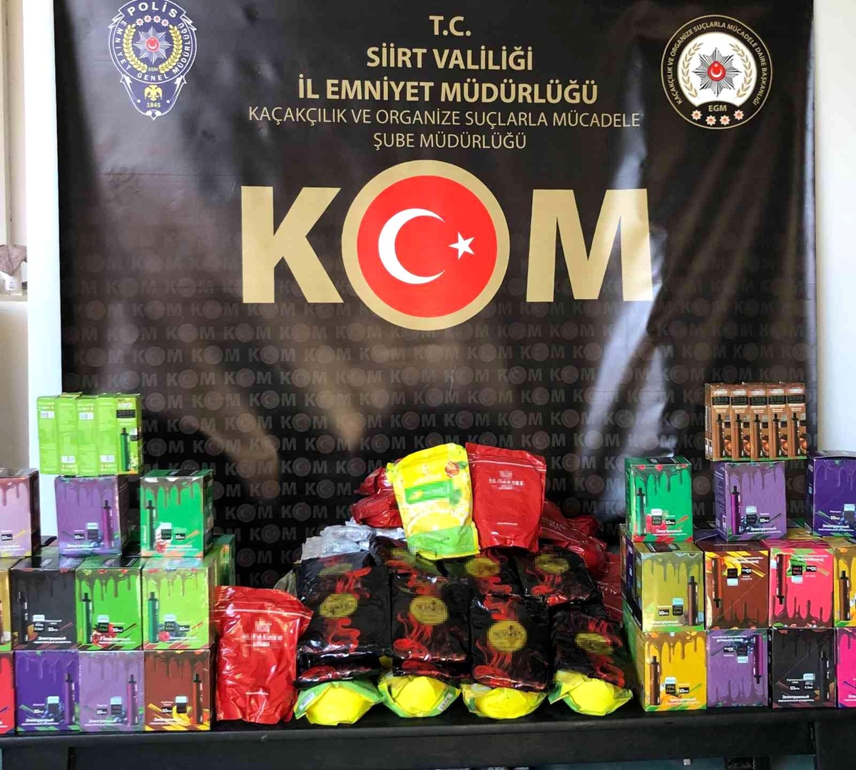 Siirt\'te gümrük kaçağı tütün ele geçirildi