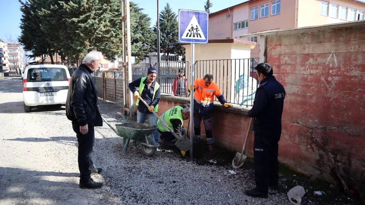 Terme\'de okul önleri artık daha güvenli