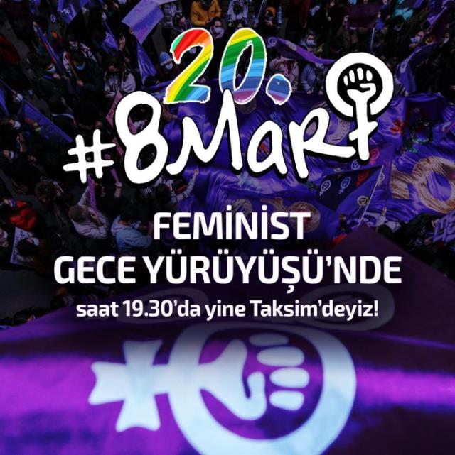 Yine 8 Mart! Yine Taksim yasak! Yine metrolar kapalı! Yine kadınlar sokakta
