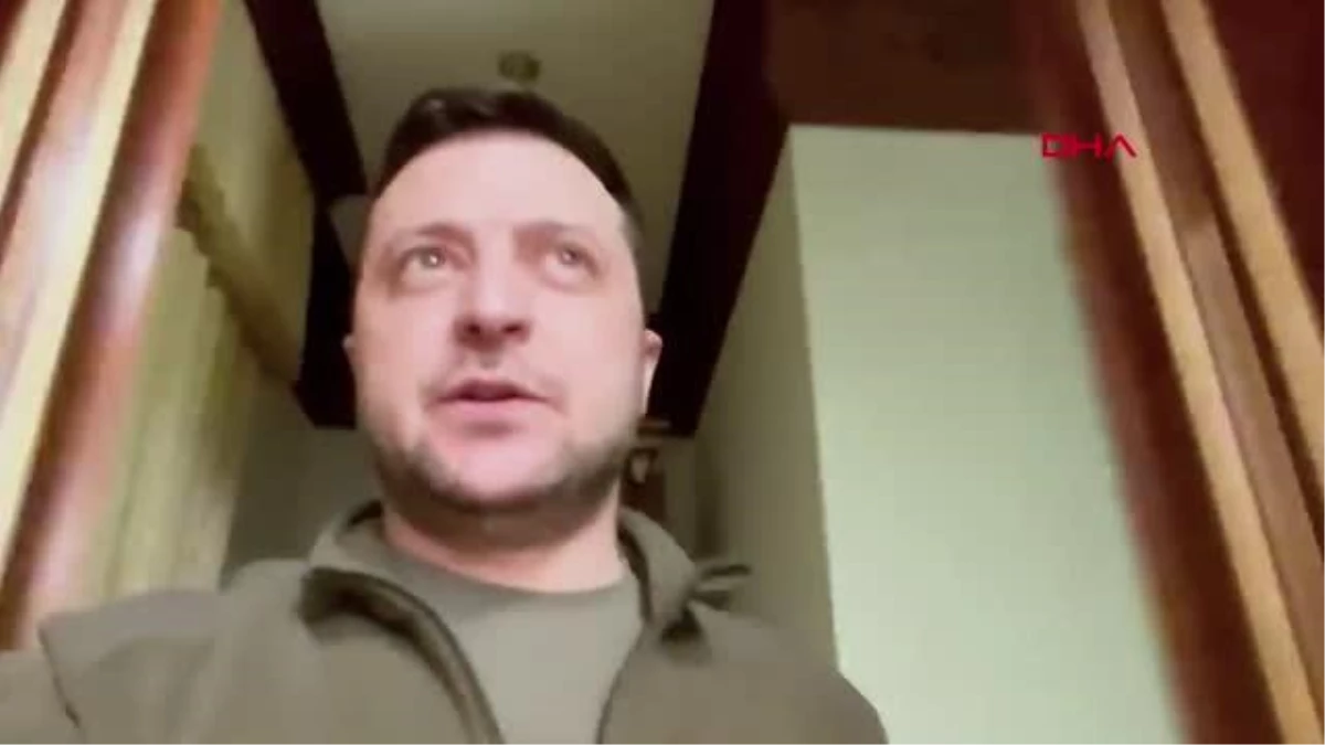Zelenski, Kiev\'de kalmaya devam edeceğini ve saklanmadığını açıkladı