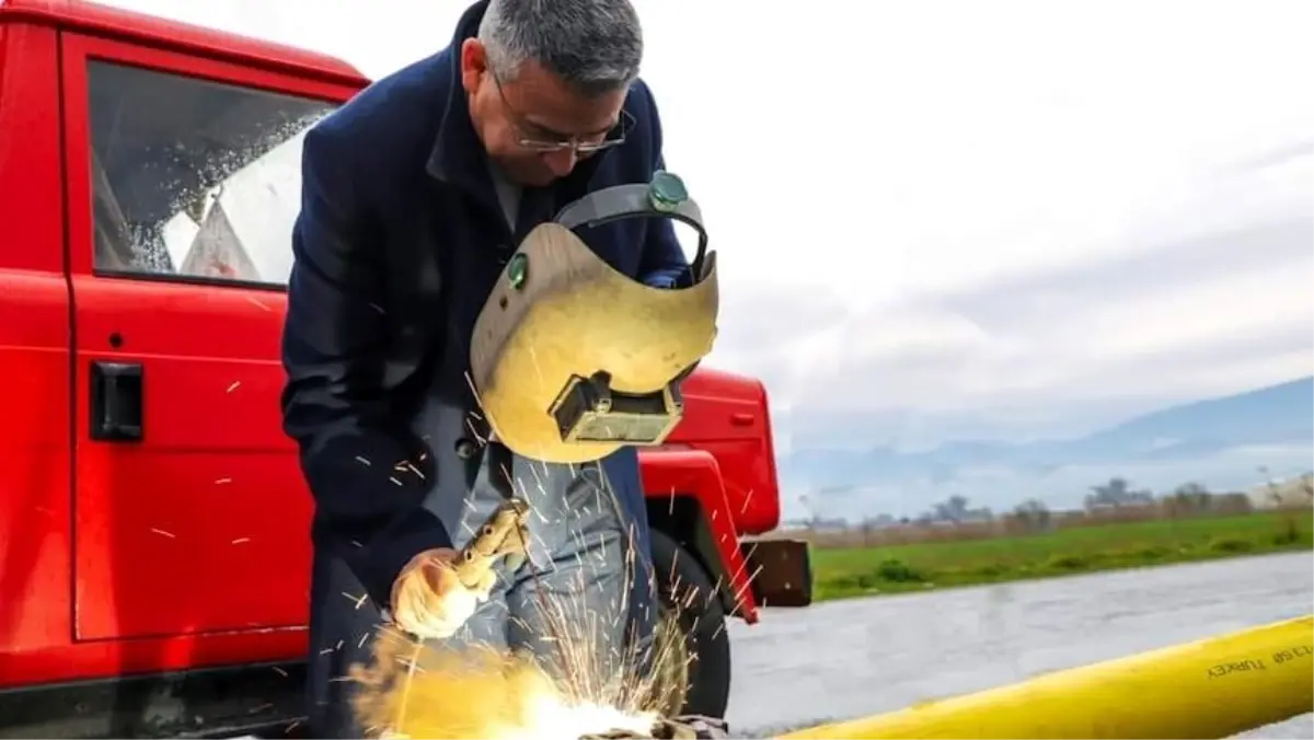 Başkan Güler, Doğalgaz Nakil Hattı bağlantısına start verdi